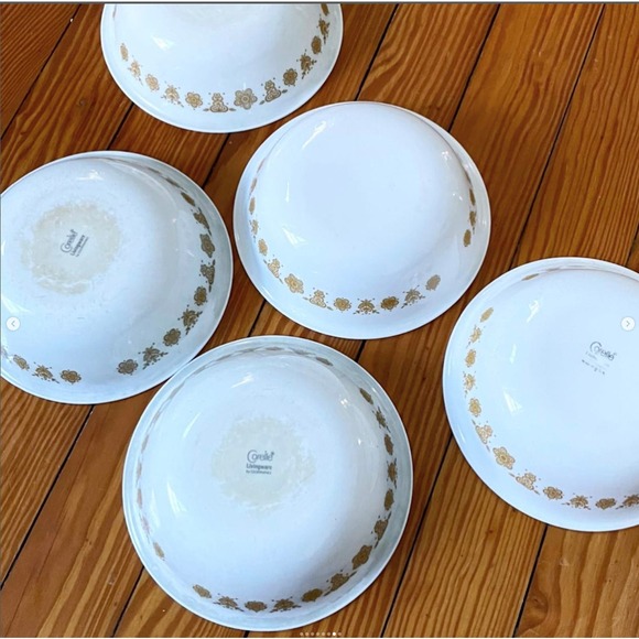 Vintage Milk Glass Corelle Butterfly Gold Dinnerware Corningware USA Lot x20 - Picture 6 of 8